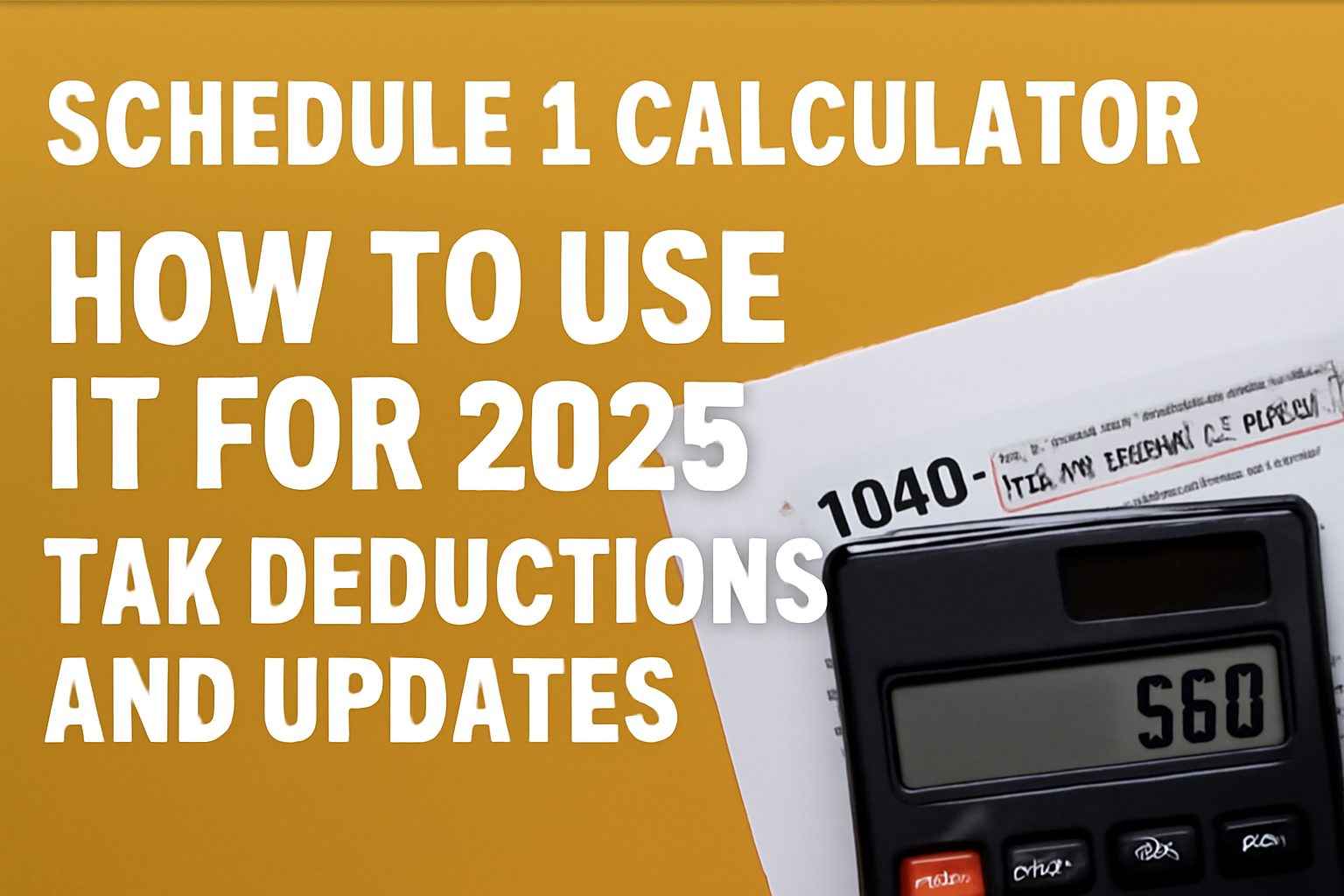 Schedule 1 Calculator